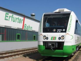 Mit 24 Shuttles bedient die Erfurter Bahn (EB) ein Liniennetz von 700 km.