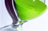 grüne Sanduhr