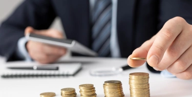 Frontview Finanzierungsgeschäftselemente Sortiment