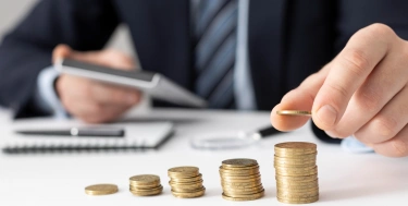 Frontview Finanzierungsgeschäftselemente Sortiment
