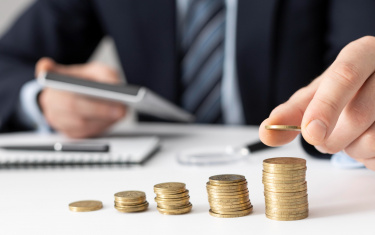 Frontview Finanzierungsgeschäftselemente Sortiment